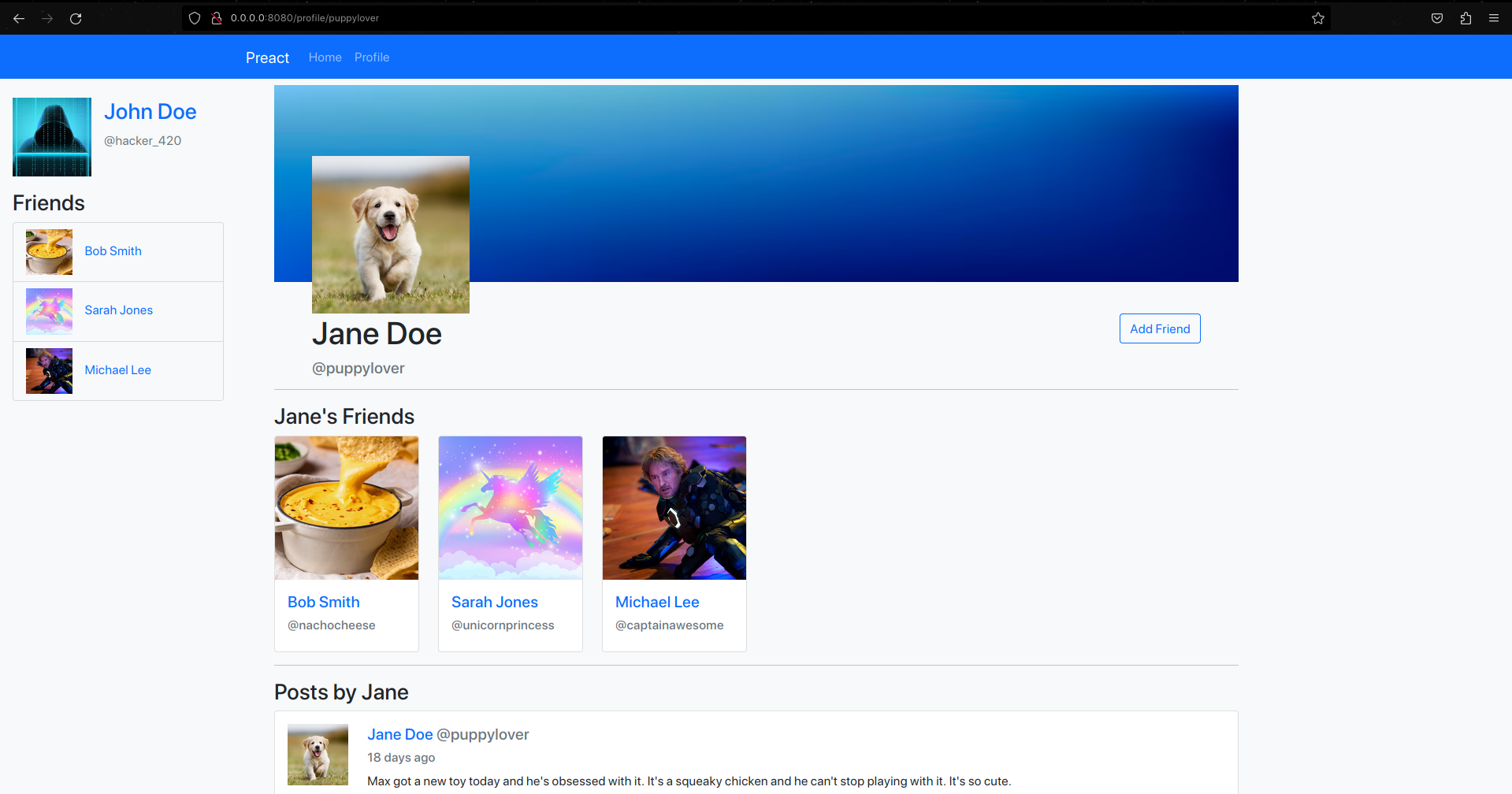 Homepage